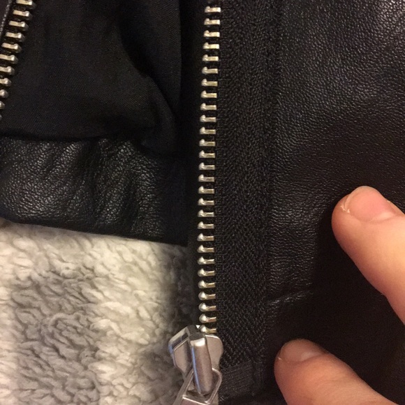 Ann Taylor Loft Petite Faux Leather Moto Jacket - Picture 4 of 6